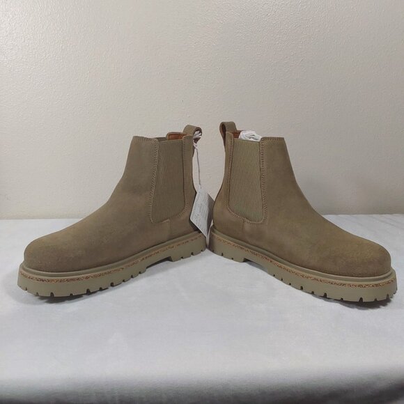 NIB Birkenstock Highwood Slip On Unisex Chelsea Boot in Taupe Suede 39 (8L, 6M) - Picture 8 of 12